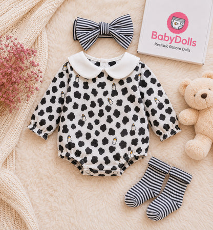 33cm Reborn Doll Outfit – 3-Piece Set in Various Styles