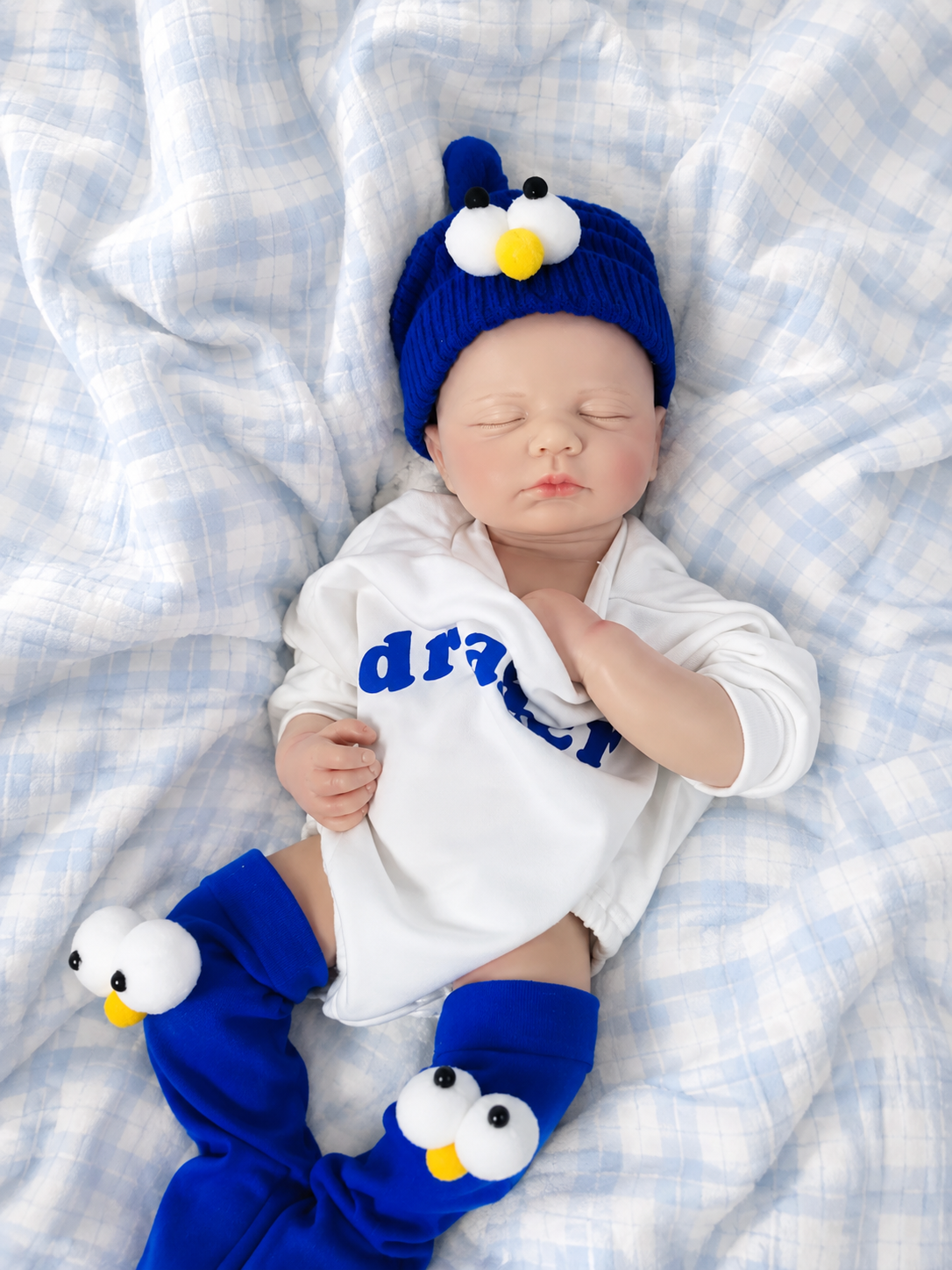 49cm Full Body Silicone Reborn Doll – Realistic Baby Doll – Boy (Peter)