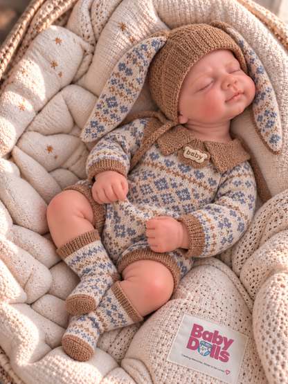 33cm Full Body Silicone Reborn Doll – Realistic Baby Doll – Girl (Evie)