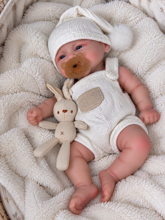 45cm Full Body Silicone Reborn Doll – Realistic Baby Doll – Girl (Lilly)