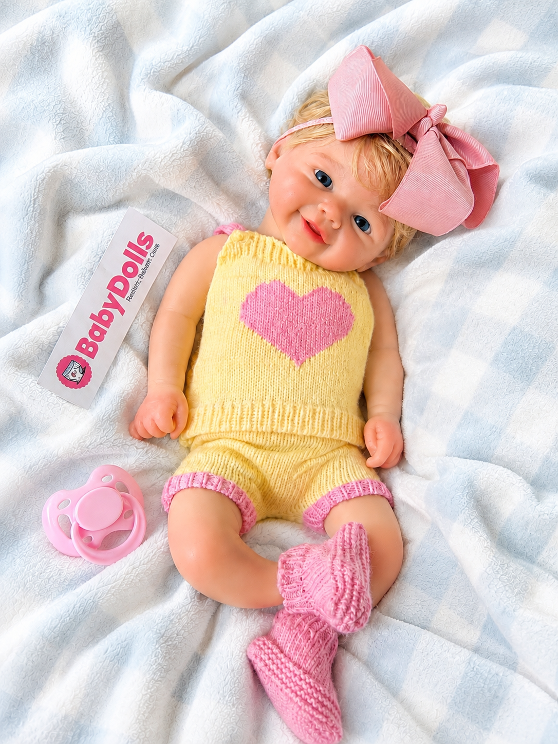 33cm Full Body Silicone Reborn Doll – Realistic Baby Doll – Girl (Chloe)