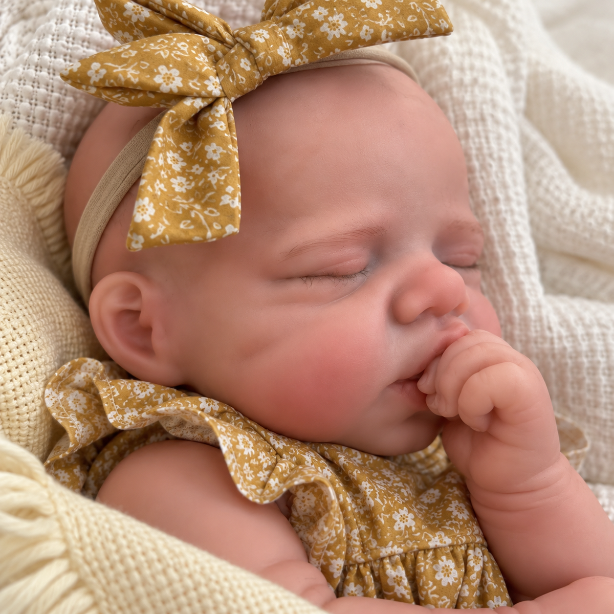 33cm Full Body Silicone Reborn Doll – Realistic Baby Doll – Girl (Evie)