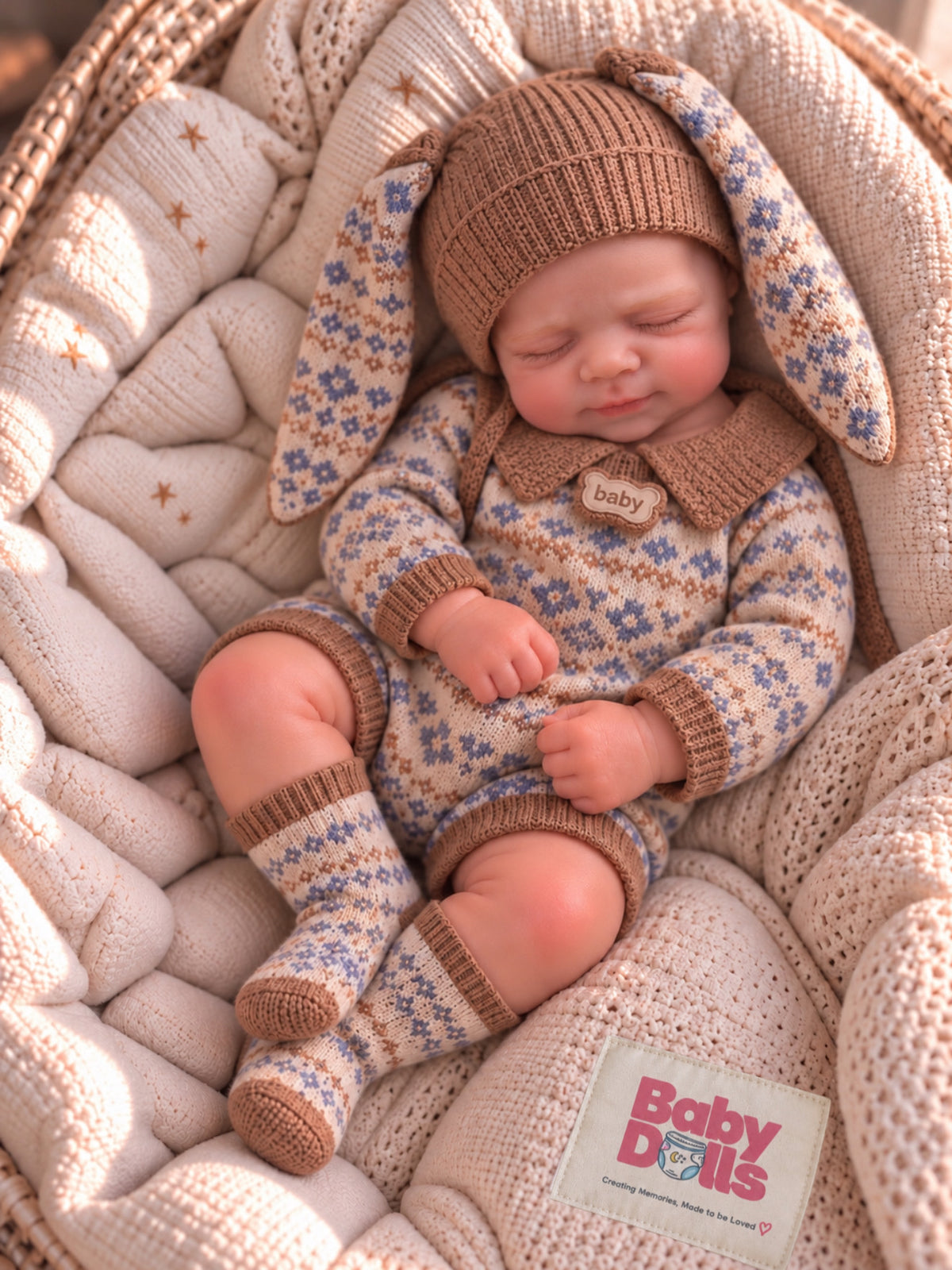 33cm Full Body Silicone Reborn Doll – Realistic Baby Doll – Girl (Evie)