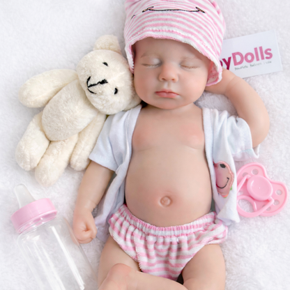 33cm Full Body Silicone Reborn Doll – Realistic Baby Doll – Boy/Girl (Jamie)
