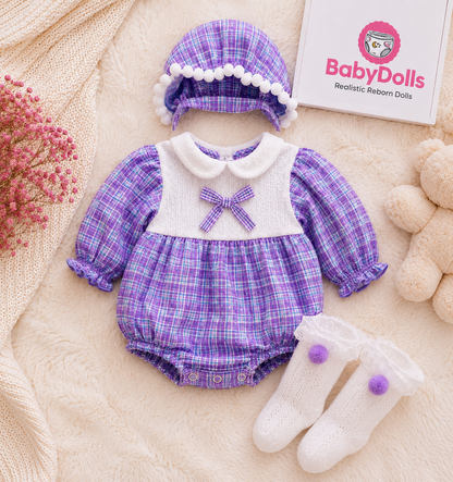 33cm Reborn Doll Outfit – 3-Piece Set in Various Styles