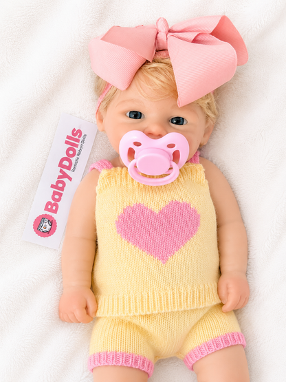 33cm Full Body Silicone Reborn Doll – Realistic Baby Doll – Girl (Chloe)
