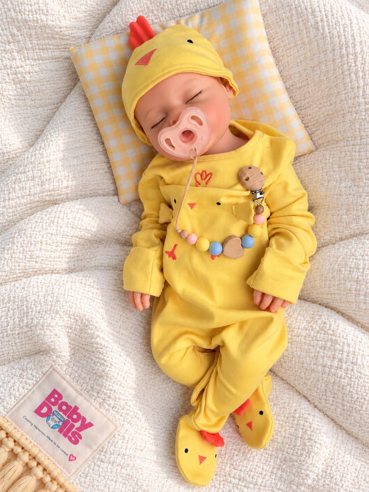 50cm Full Body Silicone Realistic Reborn Baby Doll - Drinks & Wets - Girl (Amelia)